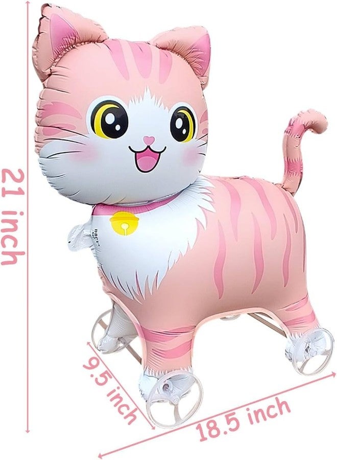 Samariya Cat Shape Animal Foil Balloons 21" inch for Kids Birthday Baby Shower Event Celebration Function Decoration for kids (Pack of 3) - Image 4